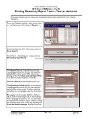 Printing Elementary Report Cards â Teacher Assistant