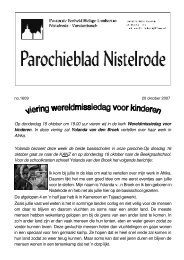 20 okt - Pastorale eenheid Nistelrode - Vorstenbosch