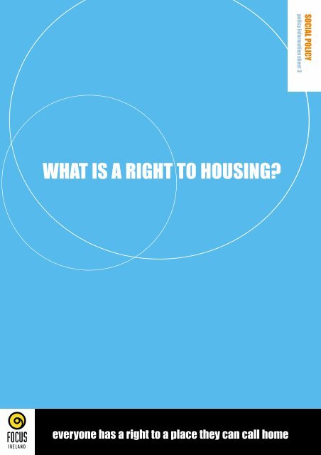 What is a Right to Housing - Focus Ireland