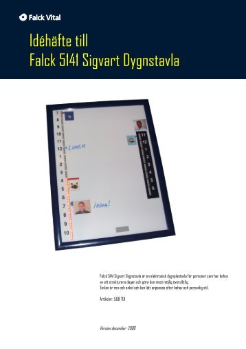 IdÃ©hÃ¤fte till Falck 5141 Sigvart Dygnstavla - Abilia