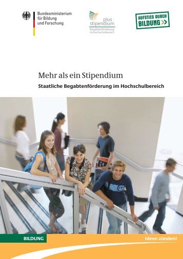 Mehr als ein Stipendium - Stipendium Plus - Begabtenförderung im ...