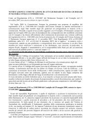 NOTIFICAZIONE E COMUNICAZIONE DI ATTI GIUDIZIARI ED ...