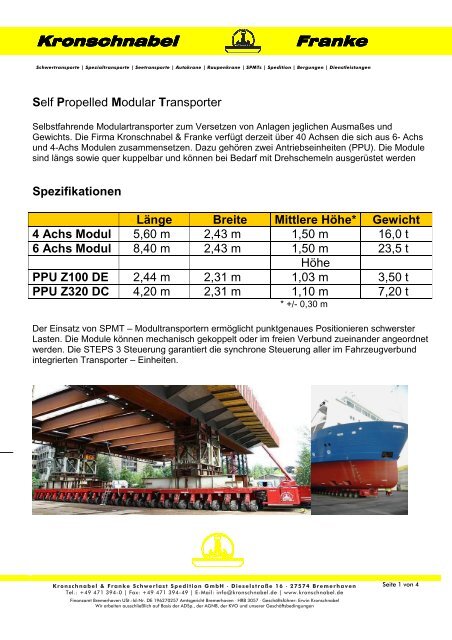 WWW Datenblatt SPMT - Kronschnabel & Franke