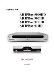 Beginning with .... AB IPBox 9000HD AB IPBox 900HD AB IPBox ...