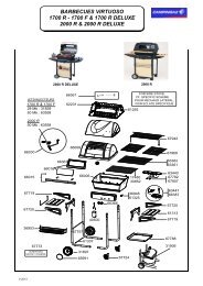 barbecues virtuoso 1700 r - 1700 f & 1700 r deluxe ... - Campingaz