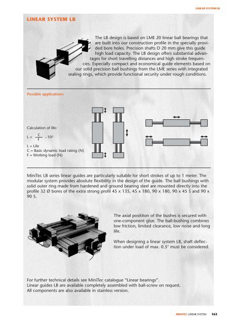 linear system - Profilex sa