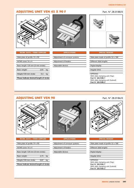 linear system - Profilex sa