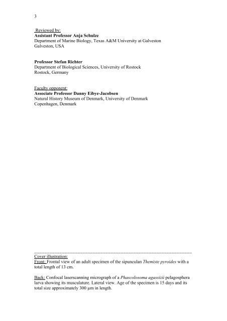 PhD thesis - Biologisk Institut - KÃ¸benhavns Universitet
