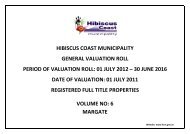 01 july 2012 â 30 june 2016 d - Hibiscus Coast Municipality