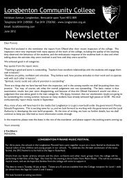 June 2012 newsletter - Longbenton Community College