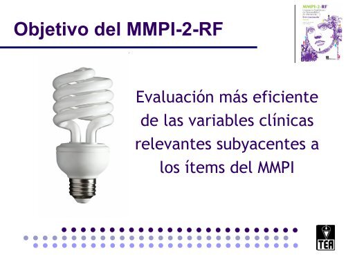 Objetivo del MMPI-2-RF - TEA Ediciones