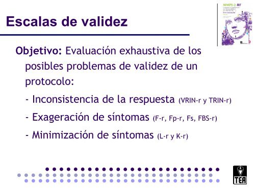 Objetivo del MMPI-2-RF - TEA Ediciones