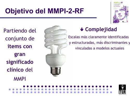 Objetivo del MMPI-2-RF - TEA Ediciones