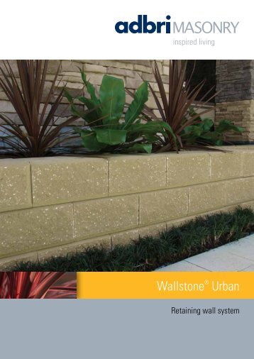 Adbri Wallstone Brochure - Shoalhaven Brick and Tile