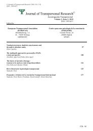 COMPLETE Journal of Transpersonal Research, 2010, Vol. 2