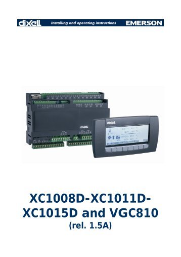 XC1008D-XC1011D- XC1015D and VGC810 - Cool Italia GmbH