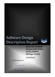 Software Design Description Report - index.tr [METU Computer ...