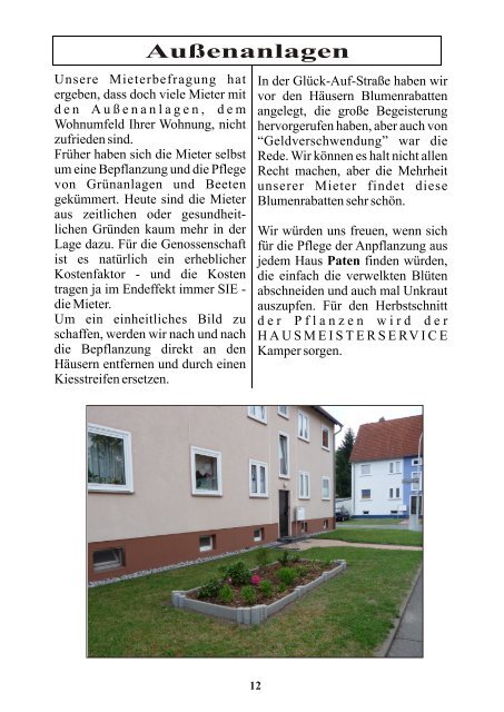 Download: Mieter Info 2011 - Gemeinnützige Baugenossenschaft eG