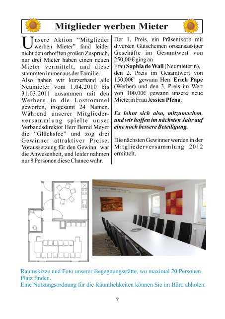 Download: Mieter Info 2011 - Gemeinnützige Baugenossenschaft eG