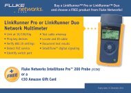 LinkRunner Pro or LinkRunner Duo Network Multimeter - FLUKE ...