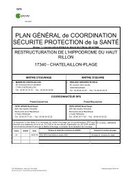 PLAN GÉNÉRAL de COORDINATION SÉCURITE PROTECTION de ...