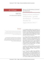 NÃ©gociations tarifaires fournisseurs - grande distribution - comment ...