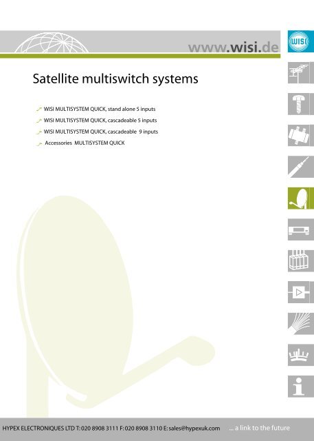 Satellite multiswitch systems - Hypex Ltd