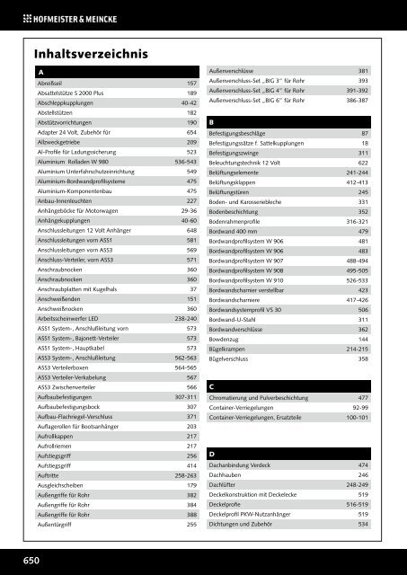 Das Fahrzeugbau-Sortiment von H&M! - Hofmeister & Meincke