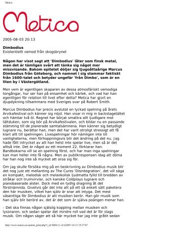 2005-08-03 20:13 Dimbodius Existentiellt vemod ... - Tina Thelenius