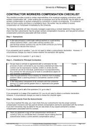 Contractor Workers Compensation Checklist - Staff