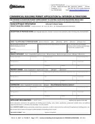 Commercial Building Permit Application Form for ... - City of Edmonton