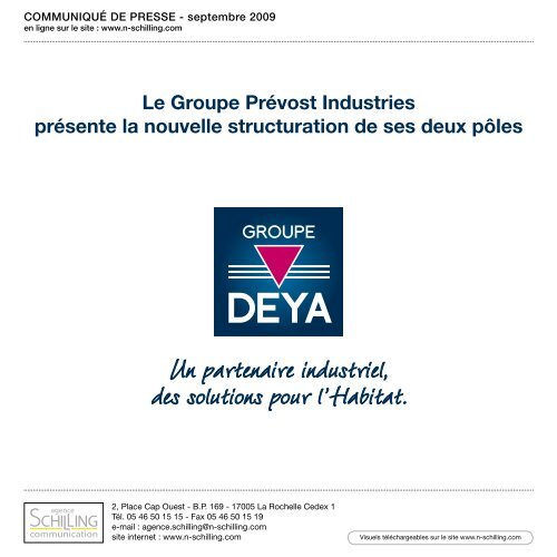 Groupe Deya - Agence Nicole Schilling Communication