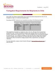 Fumigation Requirements for Shipments to Chile - Almond Board of ...