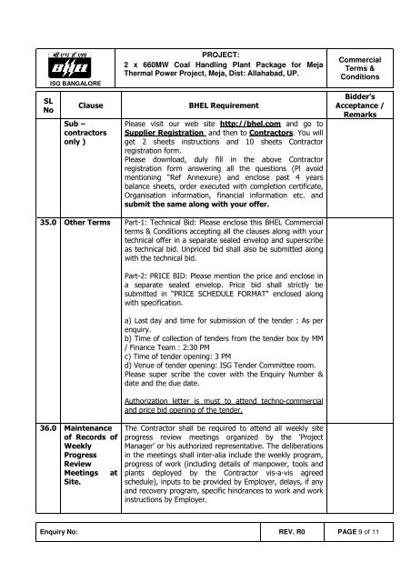 PROJECT: 2 x 660MW Coal Handling Plant Package for Meja ...