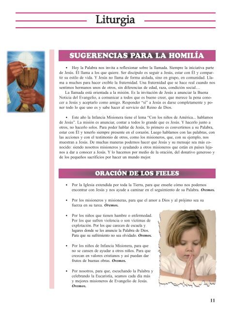 nÂº 384 enero 2012 servicio pastoral misionera aÃ±o xc - Obras ...
