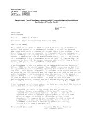 Sample Letter from CTO to Payee - Approve BUT ask for ... - usaid