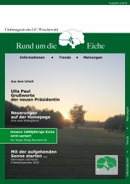 Sekretariat- Veränderung - Golfclub Weselerwald eV