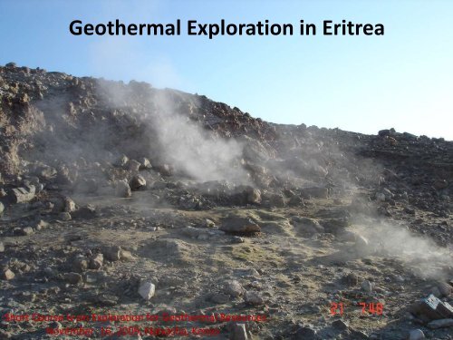 Geothermal Exploration in Eritrea