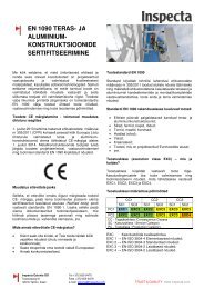 EN 1090 reklaamleht - Inspecta