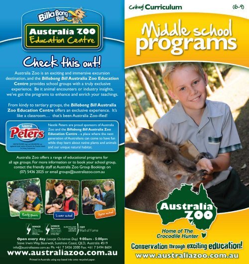 Download brochure - Australia Zoo