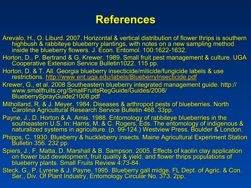 Southeastern Blueberry Insect & Mite Pest Management: Time In ...