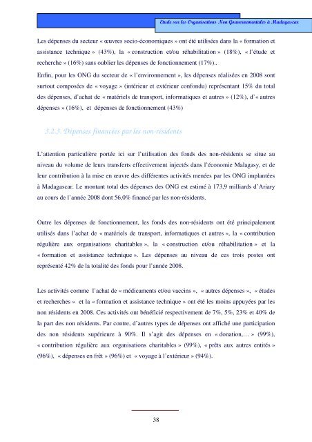 Etude sur les ONG Ã  Madagascar - Banque centrale de Madagascar