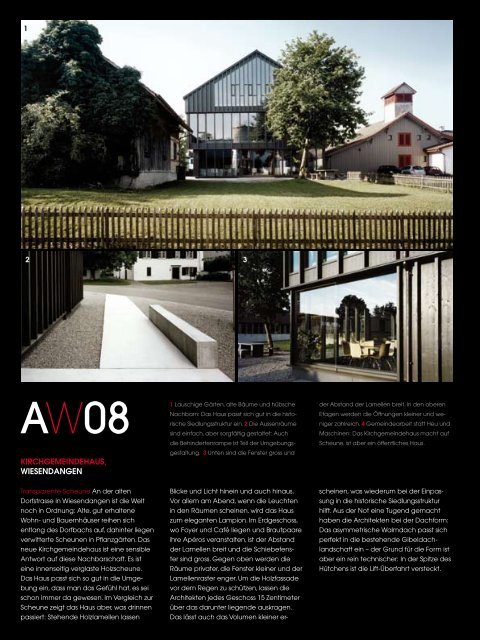 Jurybericht Architekturpreis Winterthur 2008