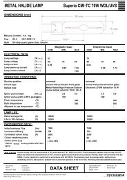 Technical datasheet - Havells-Sylvania