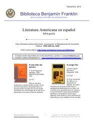 Literatura Americana - Embajada de Estados Unidos en MÃ©xico