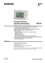 2208 Pomieszczeniowy regulator temperatury REV34..