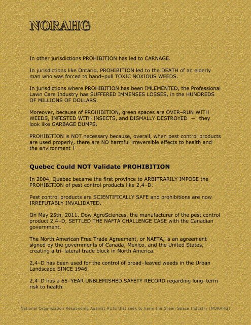 2011 10 26 â Letter to the Editor â Robinson - Pesticide Truths