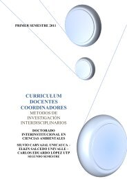 curriculum docentes coordinadores - Métodos de Investigación ...