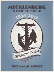2012 Annual Report - Mecklenburg Electric Cooperative