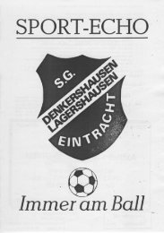 SPORT-ECHO - SG Eintracht Denkershausen/Lagershausen